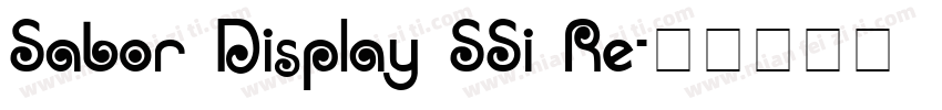 Sabor Display SSi Re字体转换